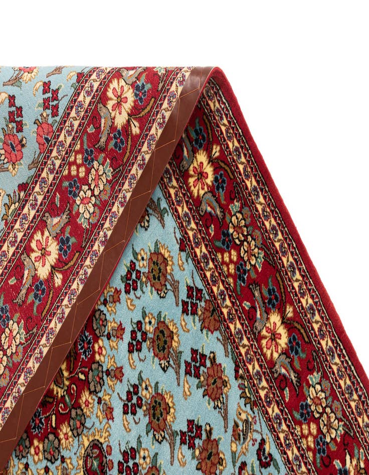 Detail image of  3' 5 x 5' 1  Hand Knotted Qom Persian Rug