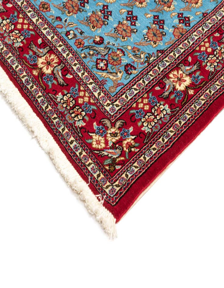 Detail image of  3' 5 x 4' 11  Hand Knotted Qom Persian Rug