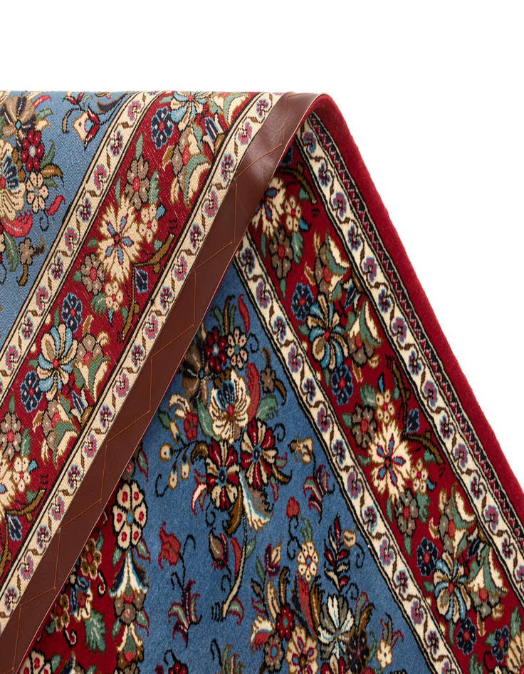 Detail image of  3' 6 x 5' 1  Hand Knotted Qom Persian Rug