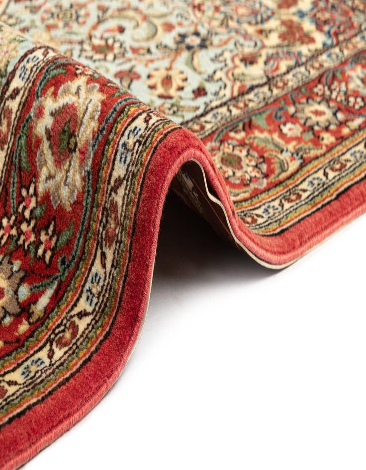 Detail image of  3' 7 x 5' 1  Hand Knotted Qom Persian Rug