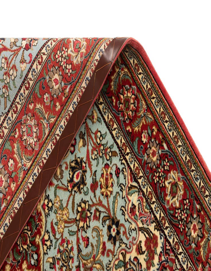 Detail image of  3' 7 x 5' 1  Hand Knotted Qom Persian Rug