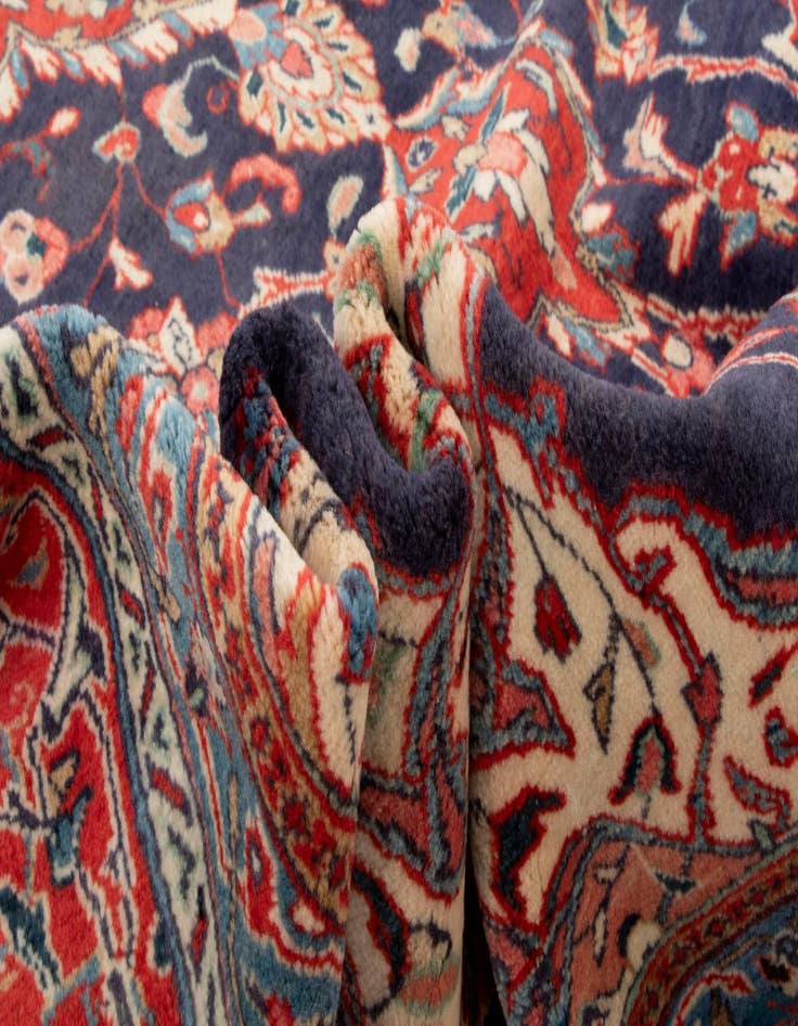 Detail image of  8' 7 x 11' 11  Hand Knotted Sarough Persian Wool Rug