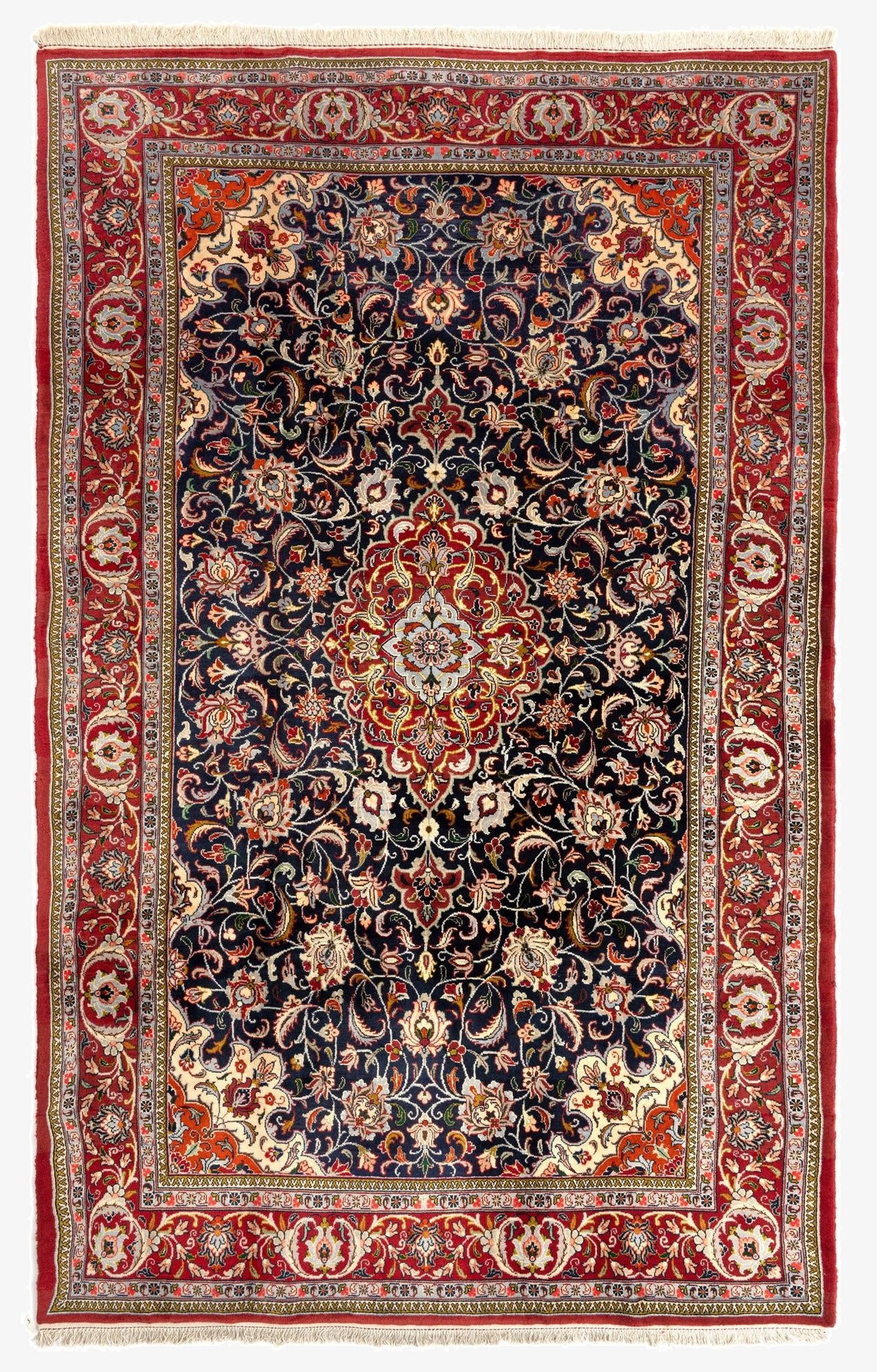  6' 10 x 11' 1 Sarouk Wool Rug
