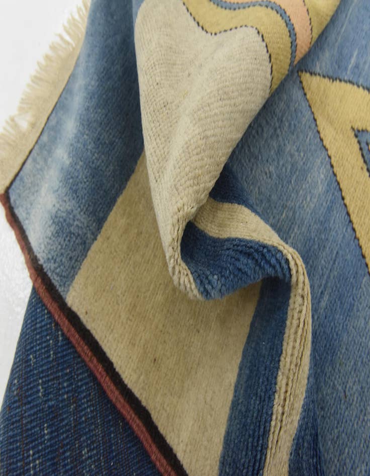 Detail image of  5' x 6' 10  Hand Knotted Shiraz-Gabbeh Persian Wool Rug