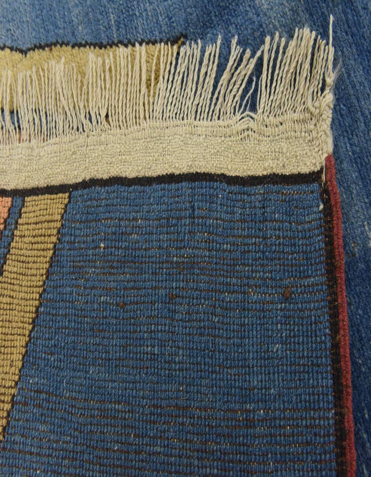 Detail image of  5' x 6' 10  Hand Knotted Shiraz-Gabbeh Persian Wool Rug
