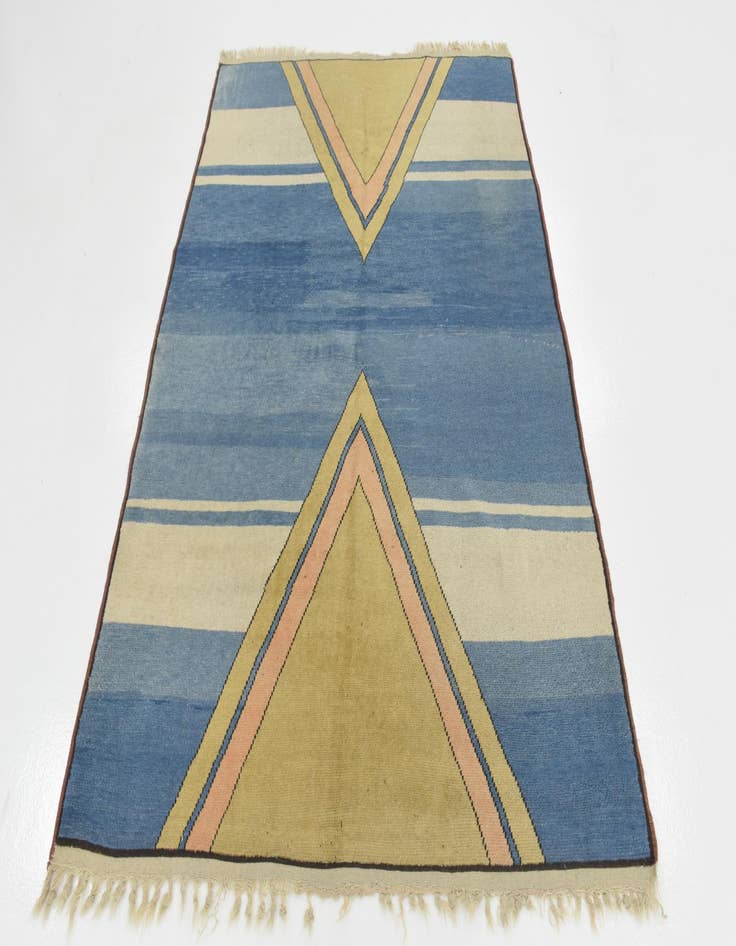 Detail image of  5' x 6' 10  Hand Knotted Shiraz-Gabbeh Persian Wool Rug