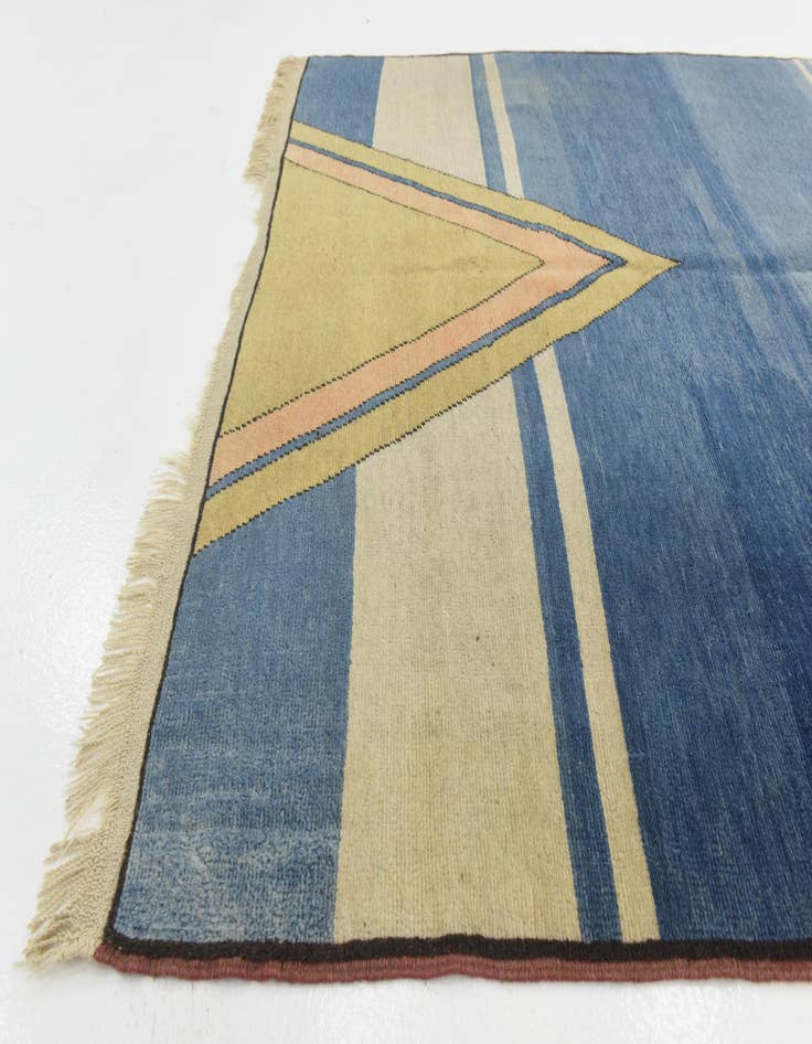 Detail image of  5' x 6' 10  Hand Knotted Shiraz-Gabbeh Persian Wool Rug