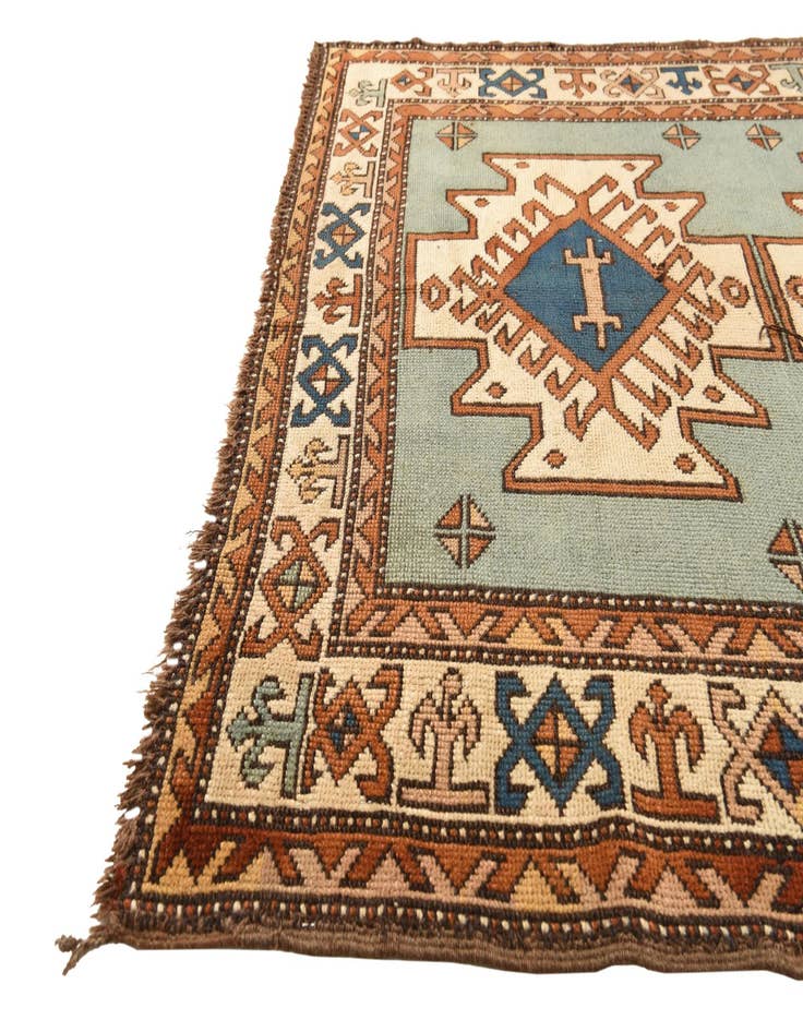 Detail image of 4' 7 x 6' Hand Knotted Shirvan Persian Wool Rug