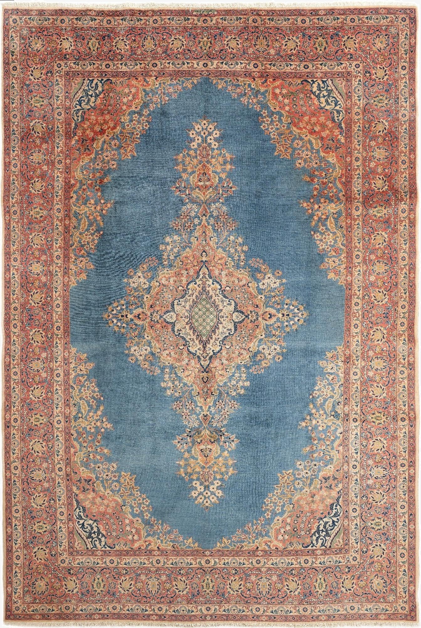  6' 11 x 10' 6  Hand Knotted Tabriz Rug