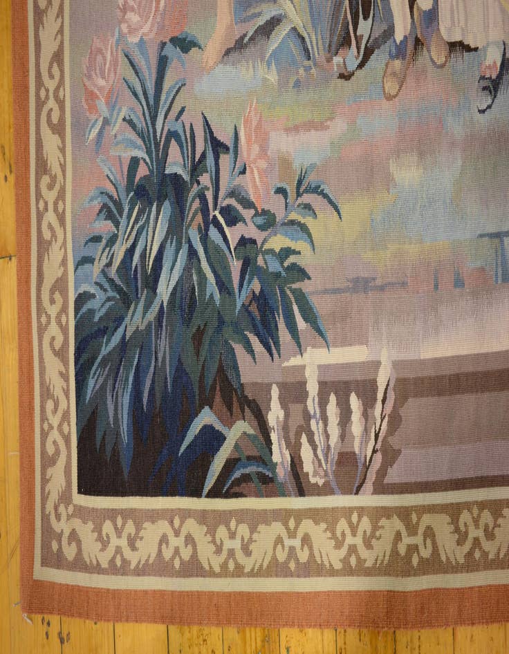 Detail image of  4' 2 x 5' 6 Tapestry Wool Rug