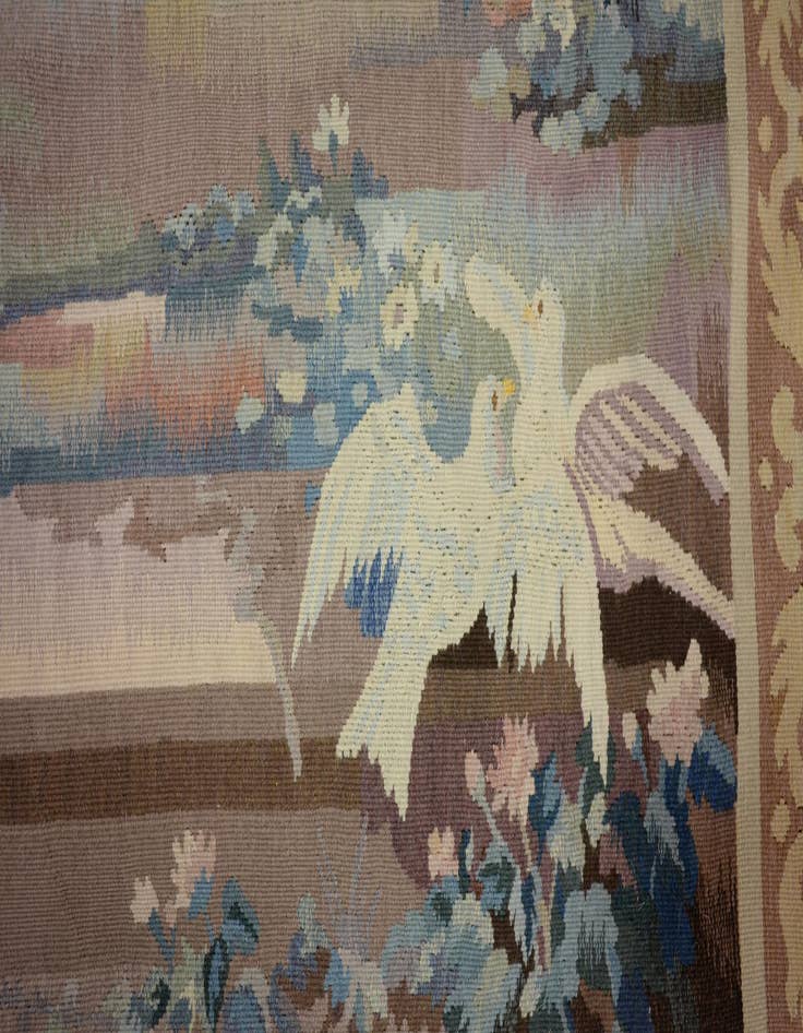 Detail image of  4' 2 x 5' 6 Tapestry Wool Rug