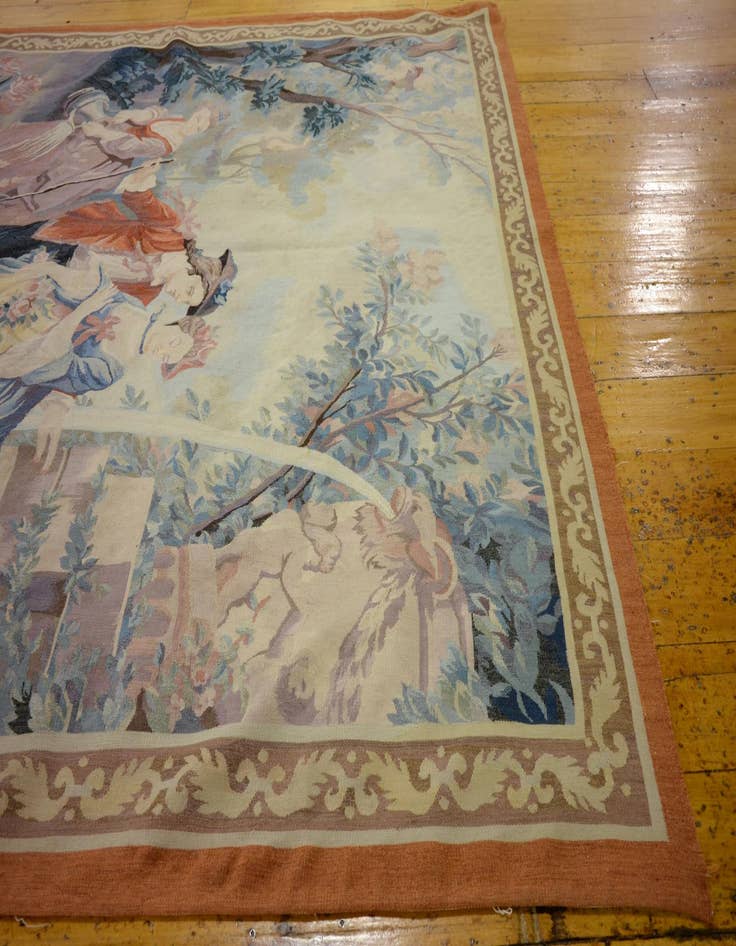 Detail image of  4' 2 x 5' 6 Tapestry Wool Rug