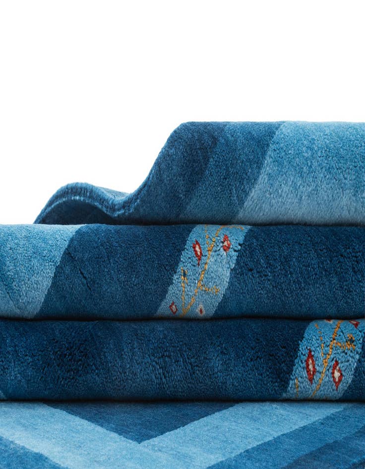 Detail image of  4' 8 x 6' 7  Hand Knotted Tibet Wool Rug