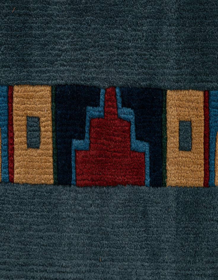 Detail image of  6' 7 x 9' 10  Hand Knotted Tibet Wool Rug