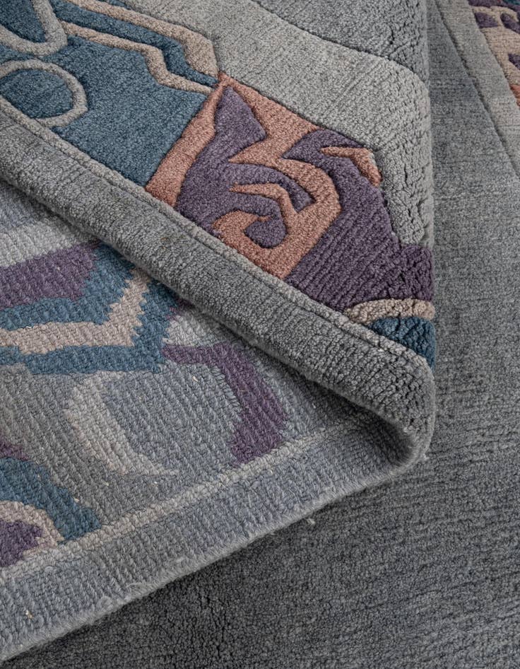 Detail image of  4' 11 x 7' 2  Hand Knotted Tibet Wool Rug