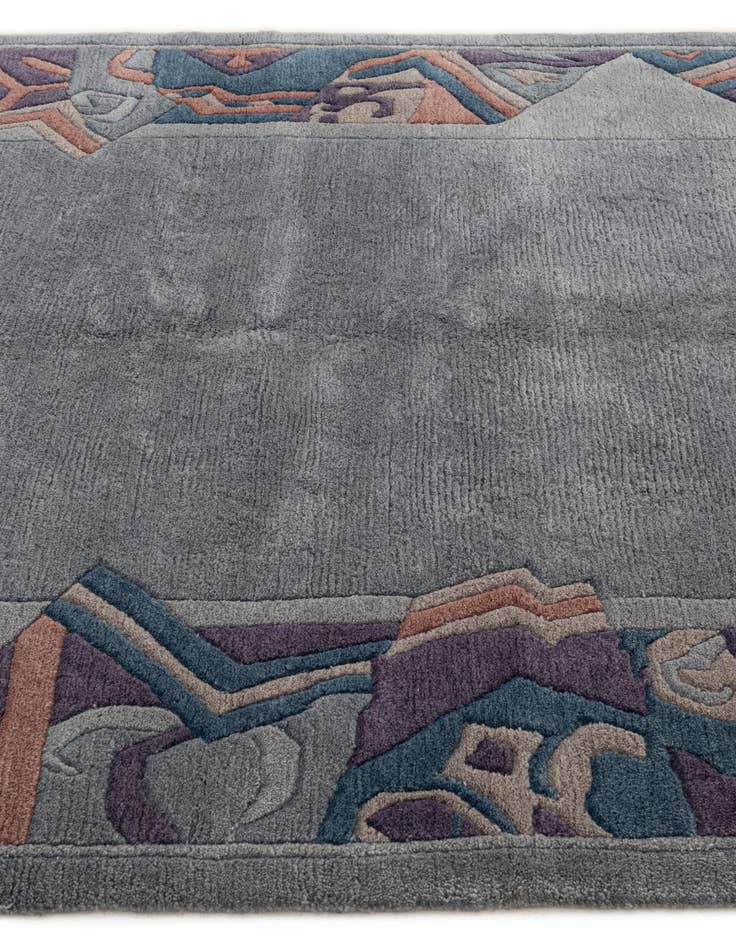 Detail image of  4' 11 x 7' 2  Hand Knotted Tibet Wool Rug