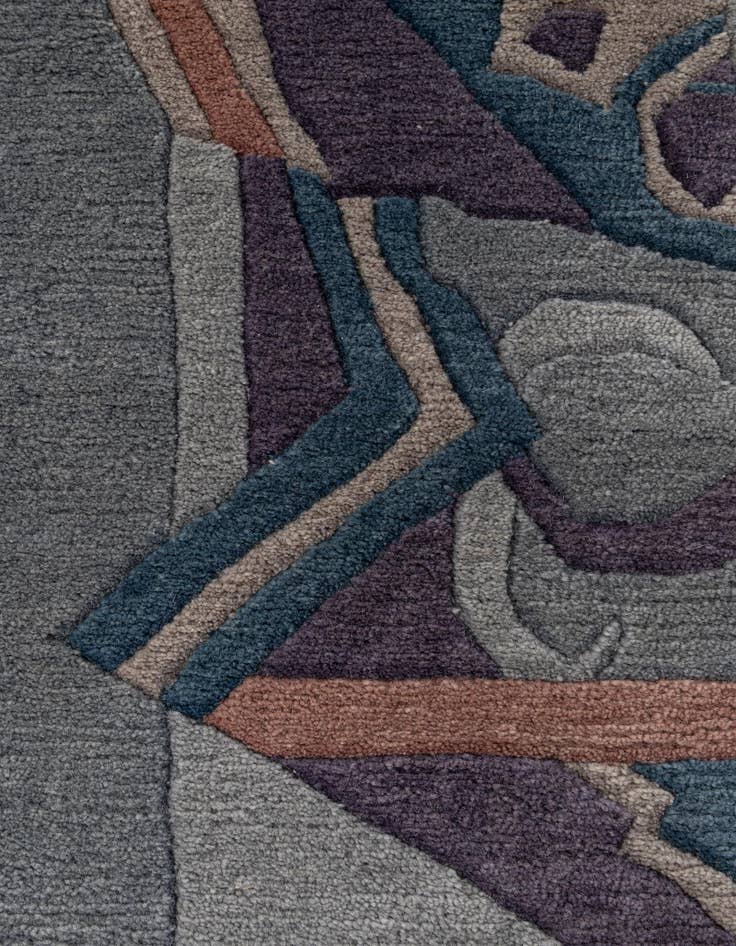 Detail image of  4' 11 x 7' 2  Hand Knotted Tibet Wool Rug
