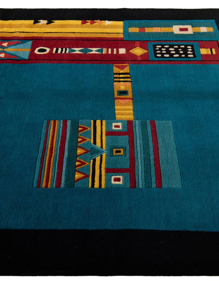 Detail image of  5' 9 x 7' 9  Hand Knotted Tibet Wool Rug