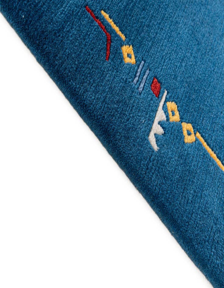 Detail image of  5' 7 x 7' 10  Hand Knotted Tibet Wool Rug