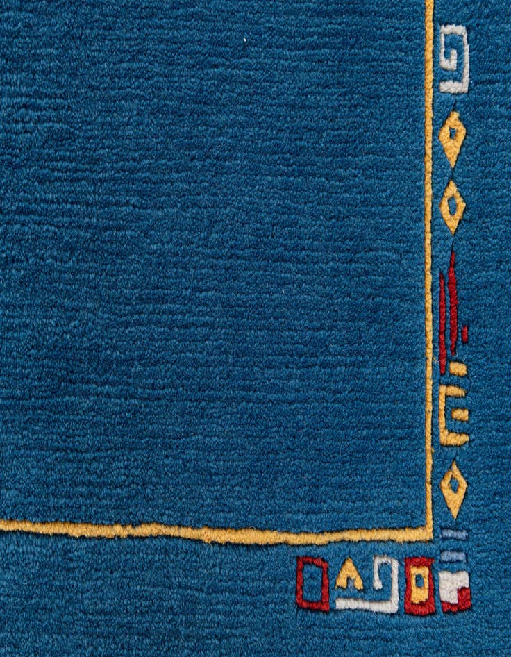 Detail image of  5' 7 x 7' 10  Hand Knotted Tibet Wool Rug