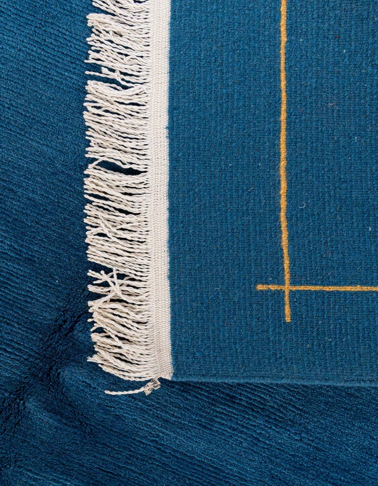 Detail image of  5' 7 x 7' 10  Hand Knotted Tibet Wool Rug