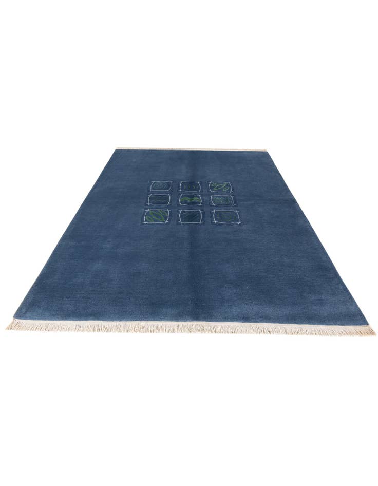 Detail image of  5' 8 x 7' 9  Hand Knotted Tibet Wool Rug