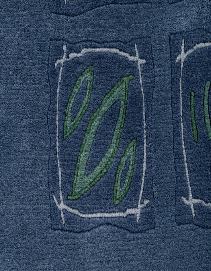 Detail image of  5' 8 x 7' 9  Hand Knotted Tibet Wool Rug