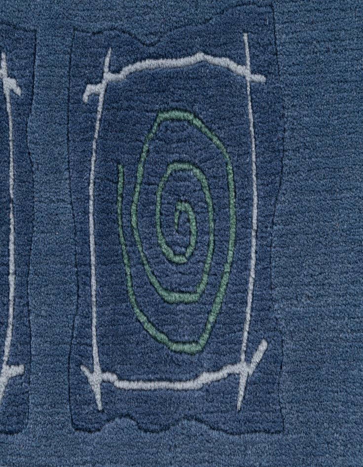 Detail image of  5' 8 x 7' 9  Hand Knotted Tibet Wool Rug