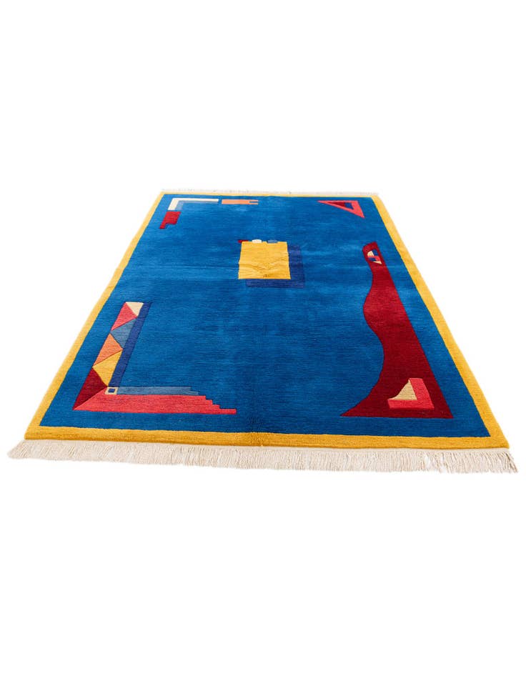 Detail image of  5' 7 x 7' 9  Hand Knotted Tibet Wool Rug