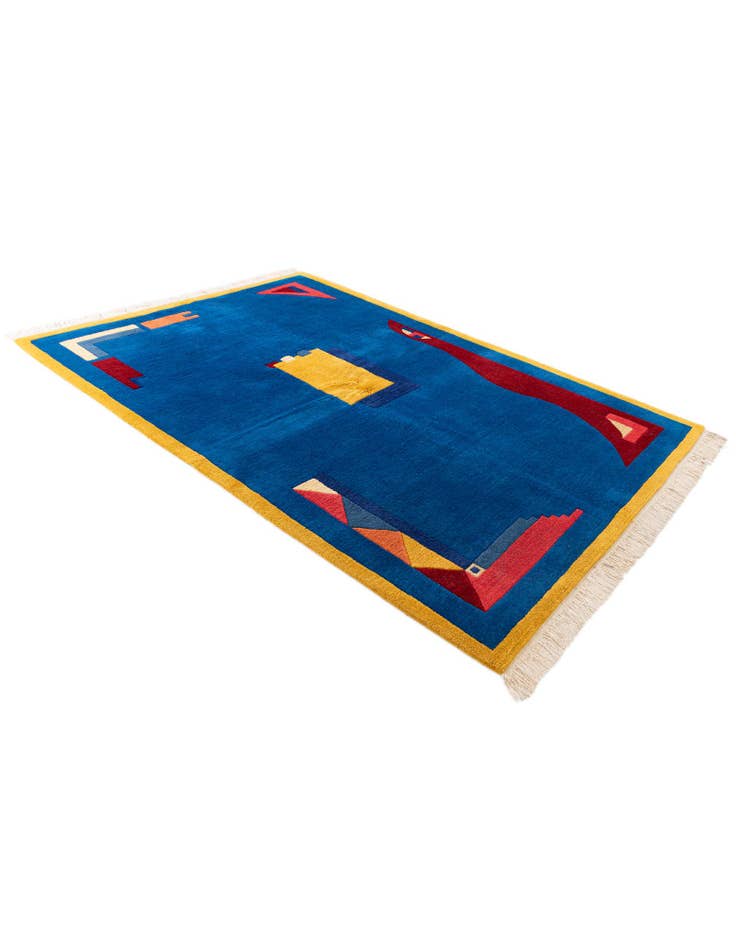 Detail image of  5' 7 x 7' 9  Hand Knotted Tibet Wool Rug