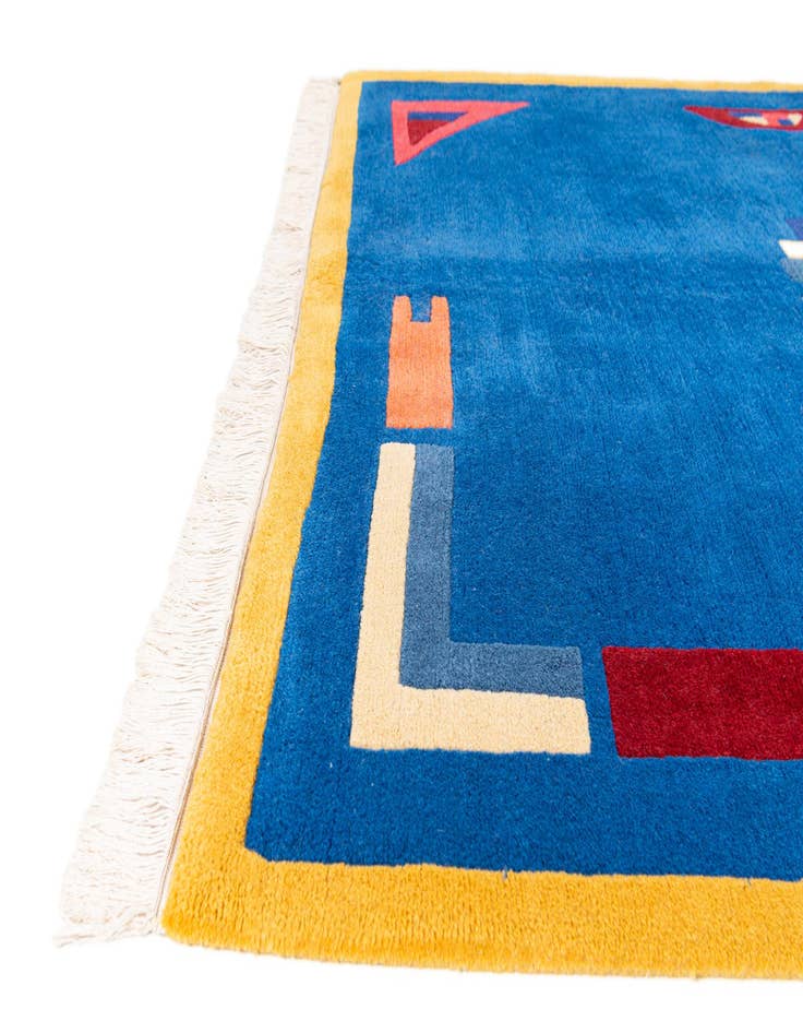 Detail image of  5' 7 x 7' 9  Hand Knotted Tibet Wool Rug
