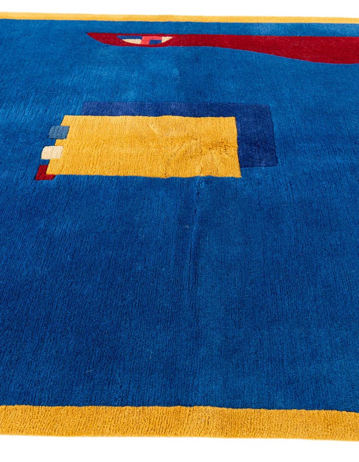 Detail image of  5' 7 x 7' 9  Hand Knotted Tibet Wool Rug