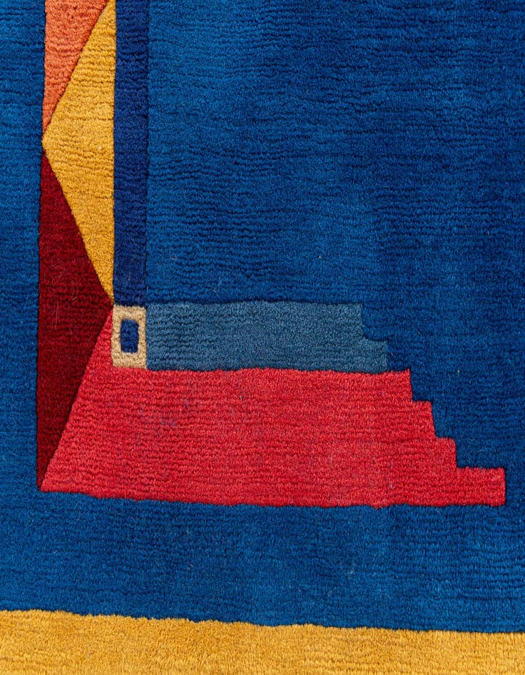 Detail image of  5' 7 x 7' 9  Hand Knotted Tibet Wool Rug