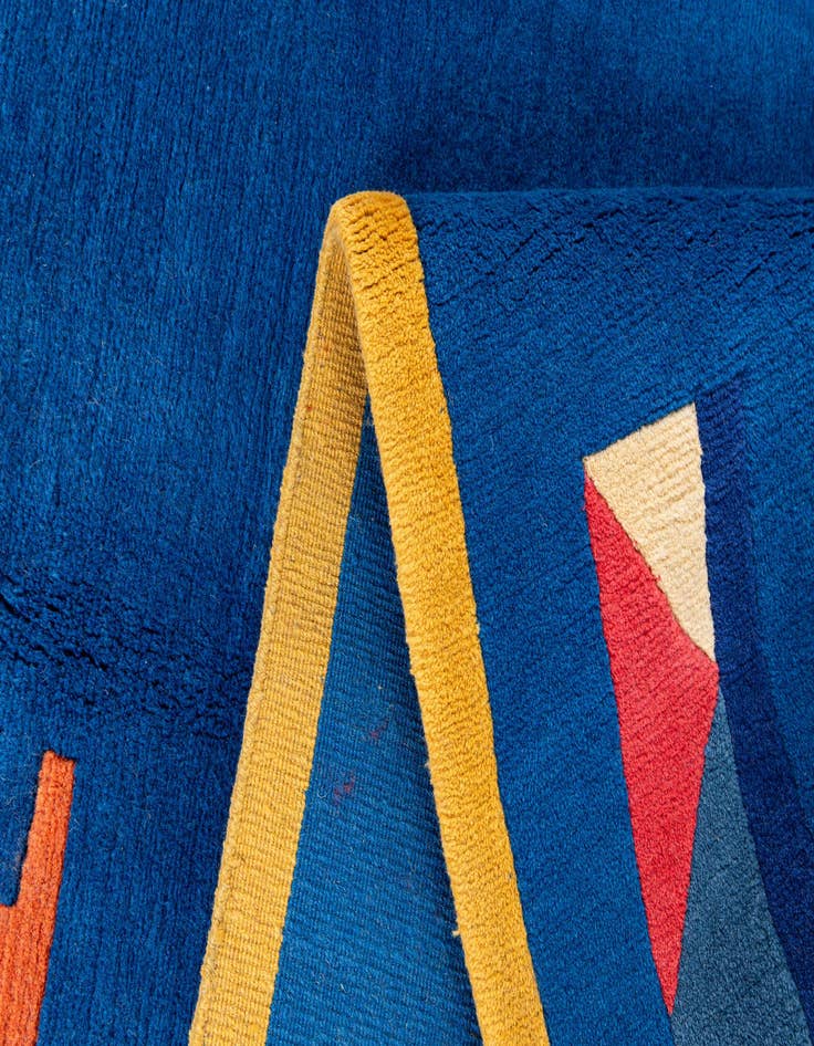 Detail image of  5' 7 x 7' 9  Hand Knotted Tibet Wool Rug