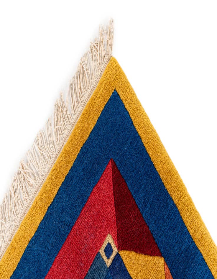 Detail image of  5' 7 x 7' 9  Hand Knotted Tibet Wool Rug