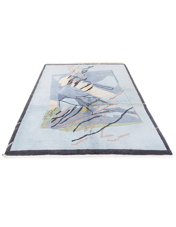 Detail image of  5' x 6' 5  Hand Knotted Tibet Wool Rug