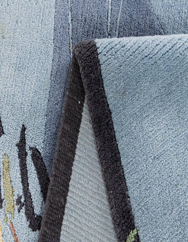 Detail image of  5' x 6' 5  Hand Knotted Tibet Wool Rug