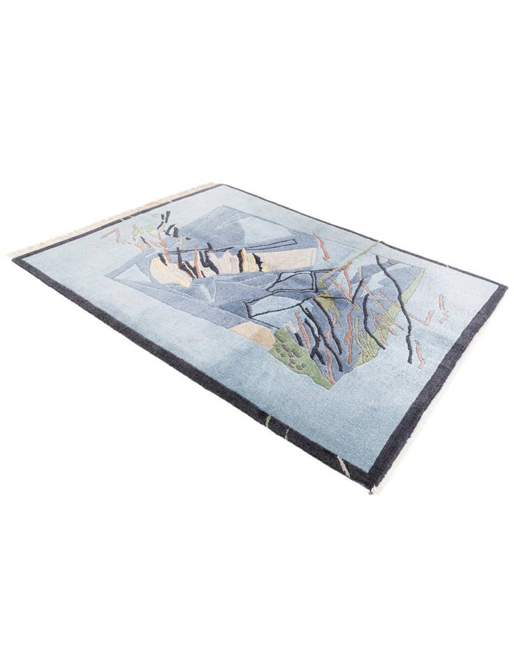 Detail image of  5' x 6' 5  Hand Knotted Tibet Wool Rug