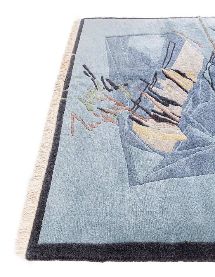 Detail image of  5' x 6' 5  Hand Knotted Tibet Wool Rug