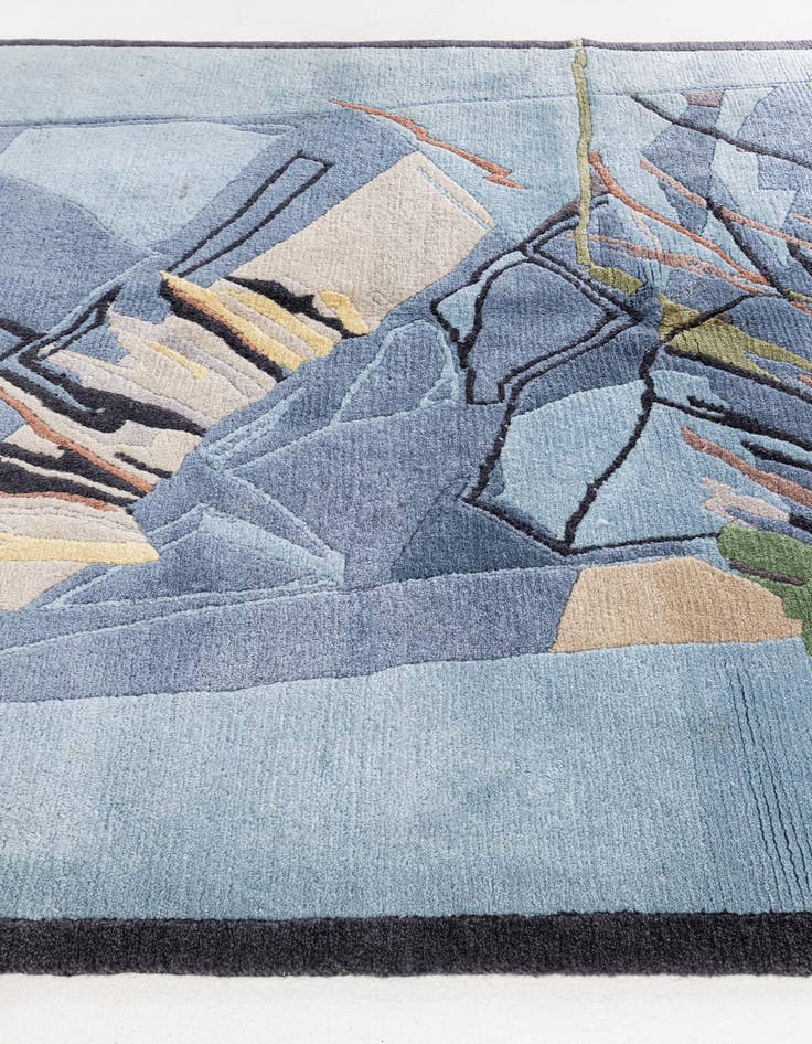 Detail image of  5' x 6' 5  Hand Knotted Tibet Wool Rug