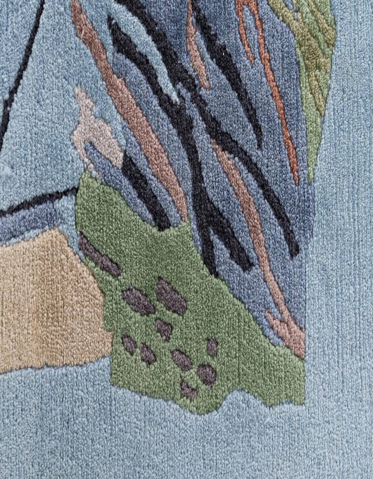 Detail image of  5' x 6' 5  Hand Knotted Tibet Wool Rug