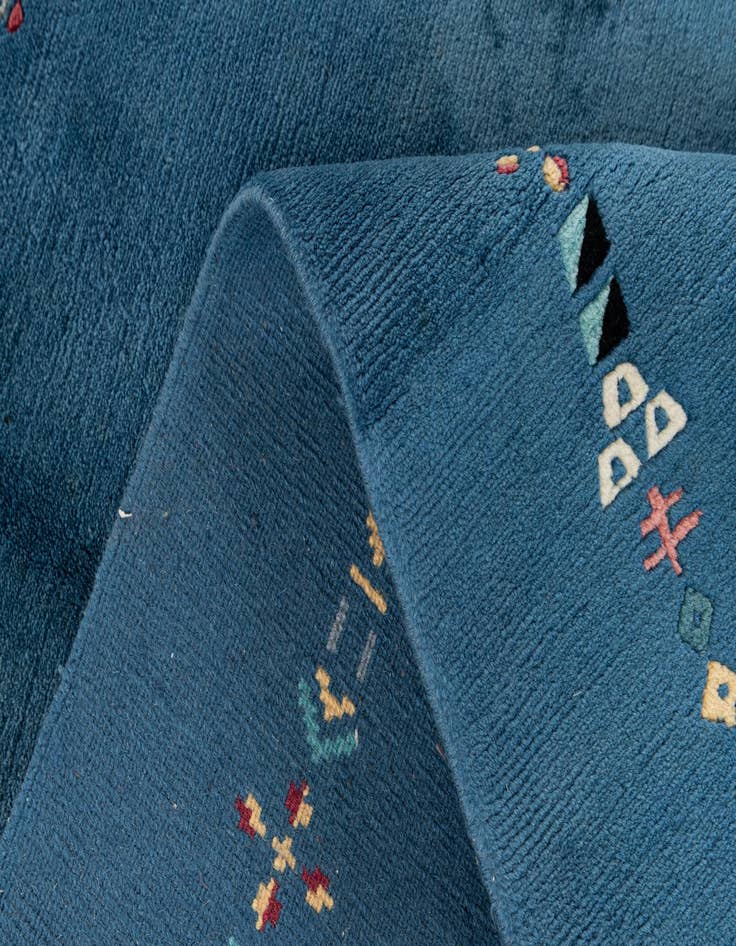 Detail image of  4' 8 x 6' 7  Hand Knotted Tibet Wool Rug