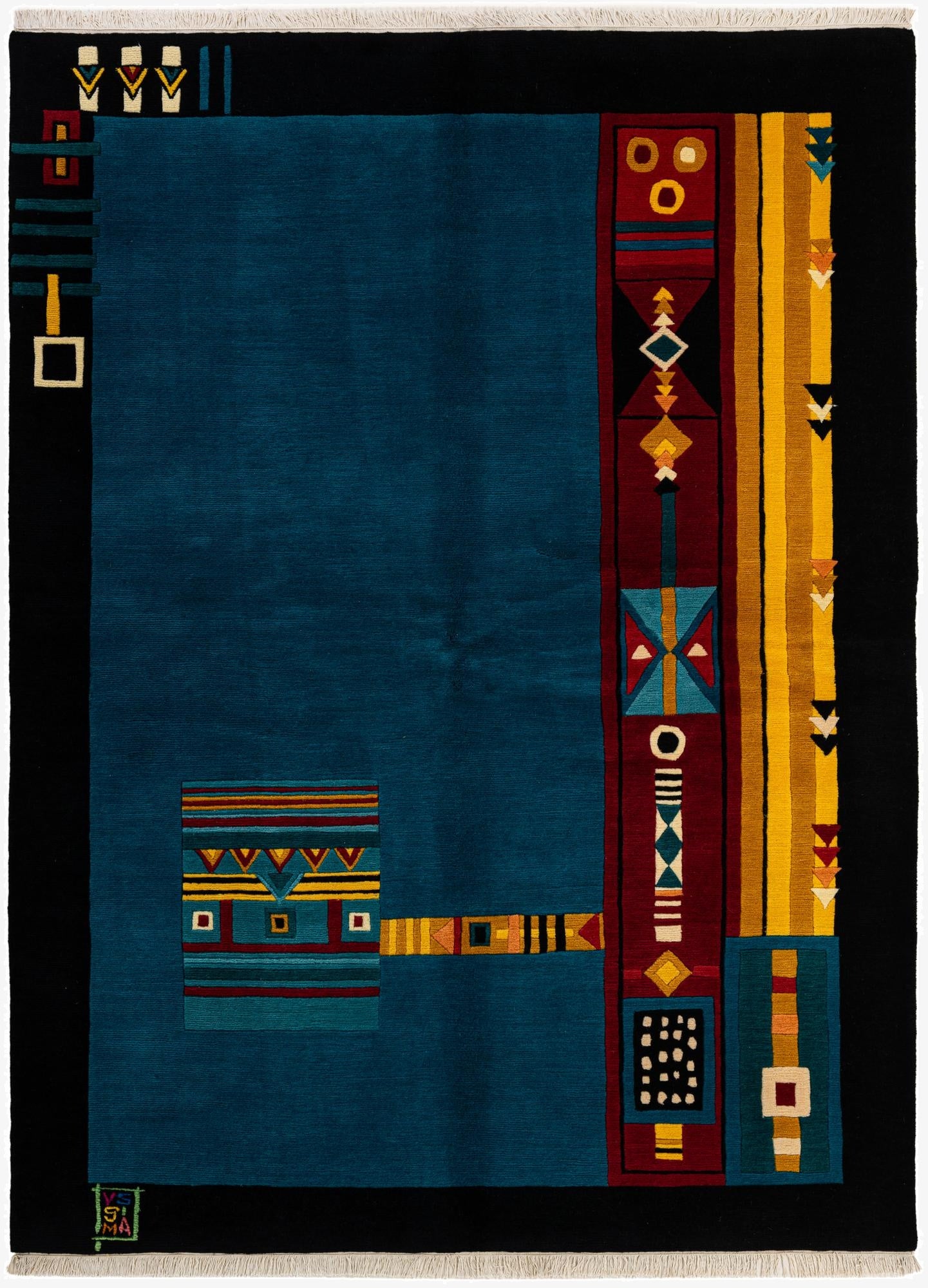  5' 9 x 7' 9  Hand Knotted Tibet Wool Rug
