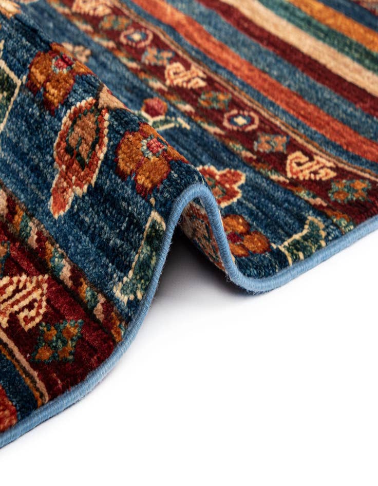 Detail image of 5' 9 x 8' Torkman Wool Rug