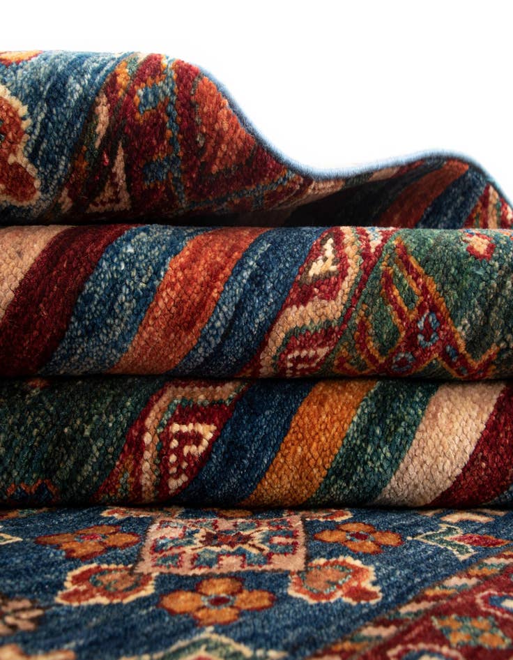 Detail image of 5' 9 x 8' Torkman Wool Rug