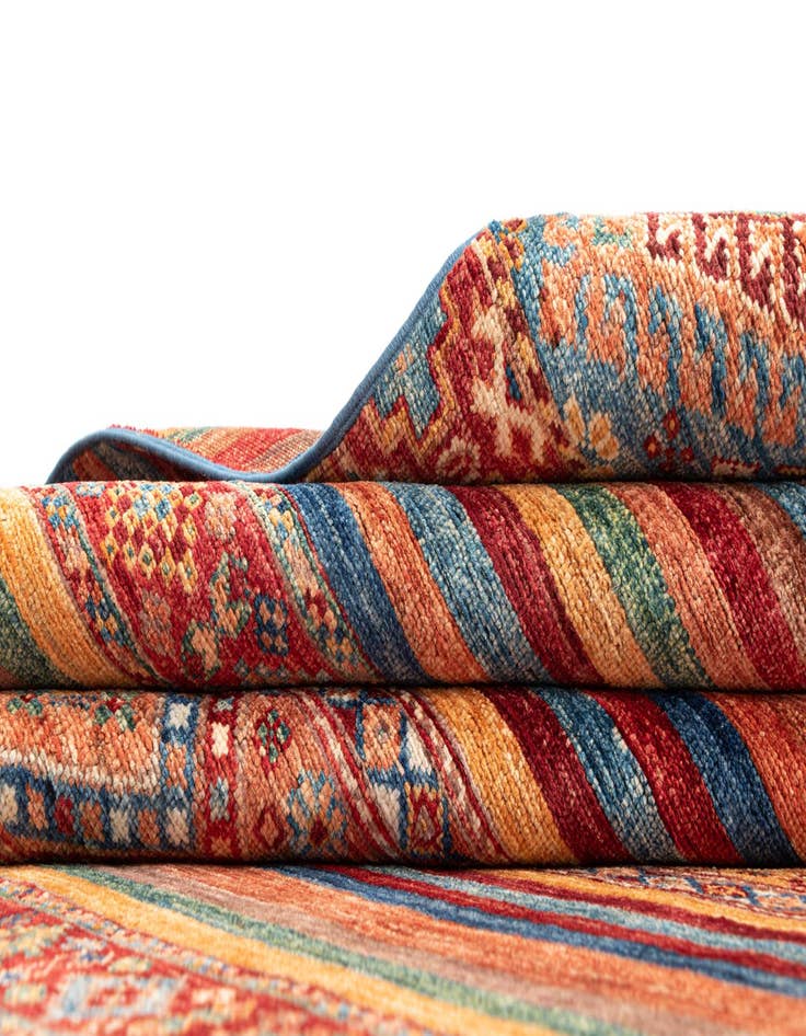 Detail image of  5' 10 x 8' 11 Torkman Wool Rug