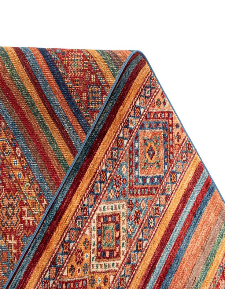 Detail image of  5' 10 x 8' 11 Torkman Wool Rug