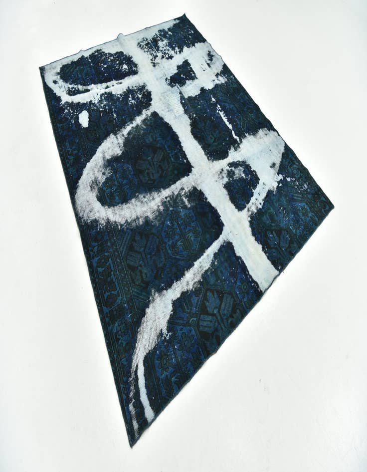 Detail image of  6' 3 x 7' 8  Hand Knotted Ultra Vintage Persian Wool Rug