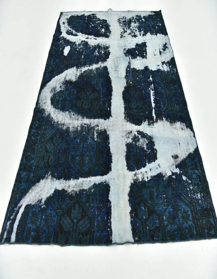 Detail image of  6' 3 x 7' 8  Hand Knotted Ultra Vintage Persian Wool Rug