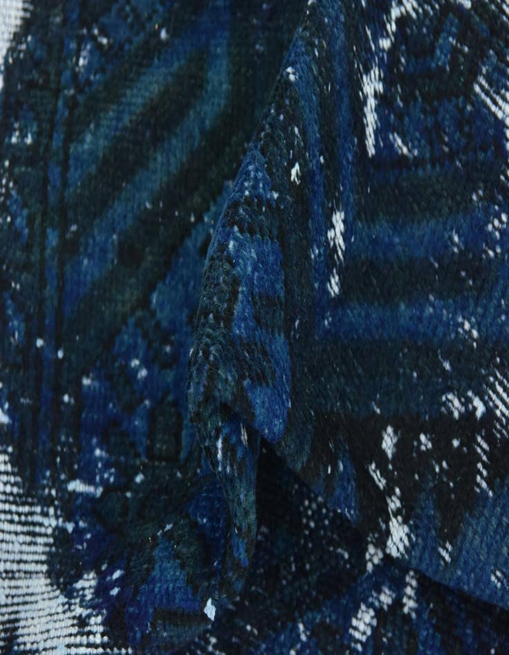 Detail image of  6' 3 x 7' 8  Hand Knotted Ultra Vintage Persian Wool Rug